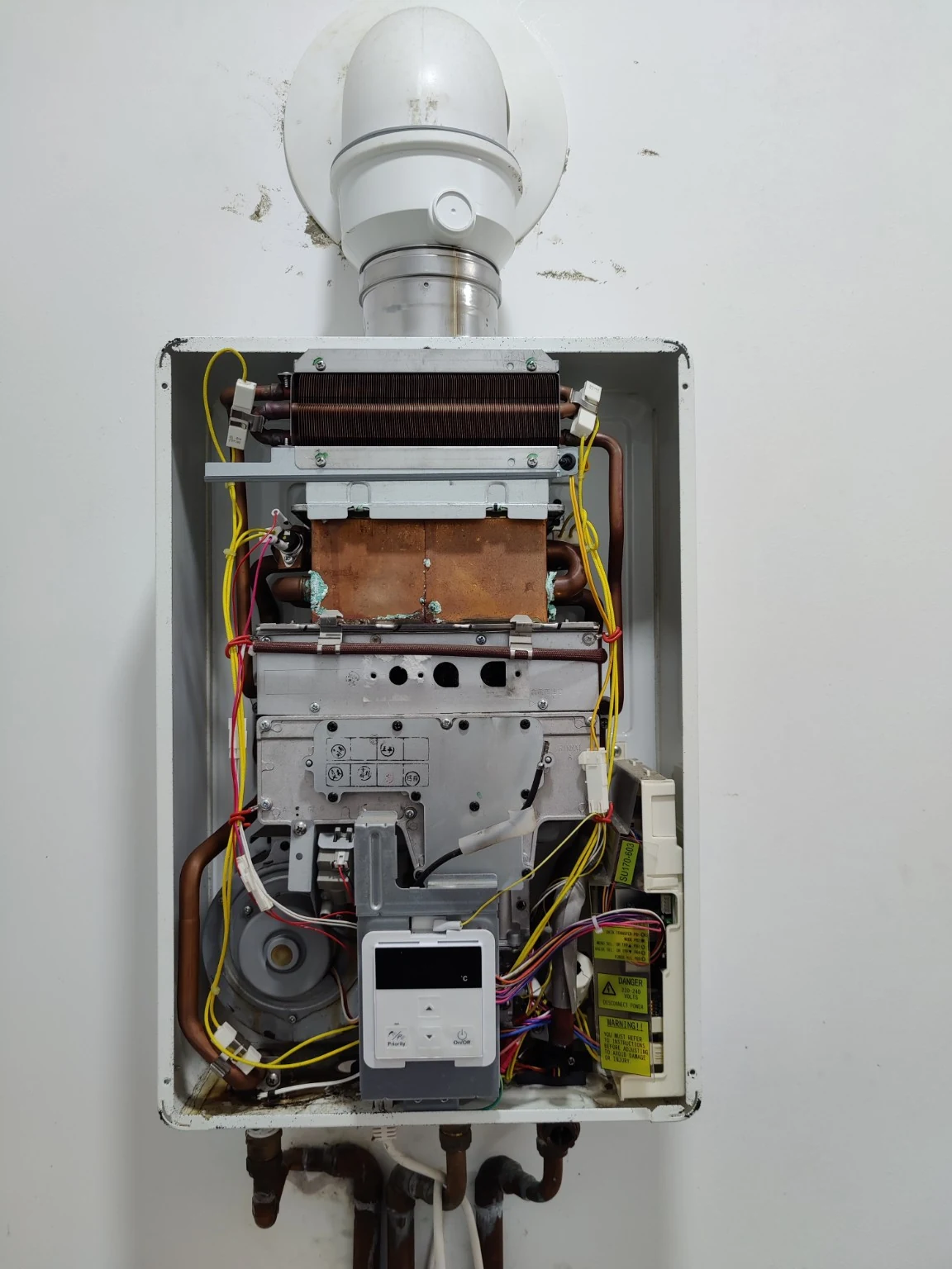 Real MHK boiler inspection and heating system work