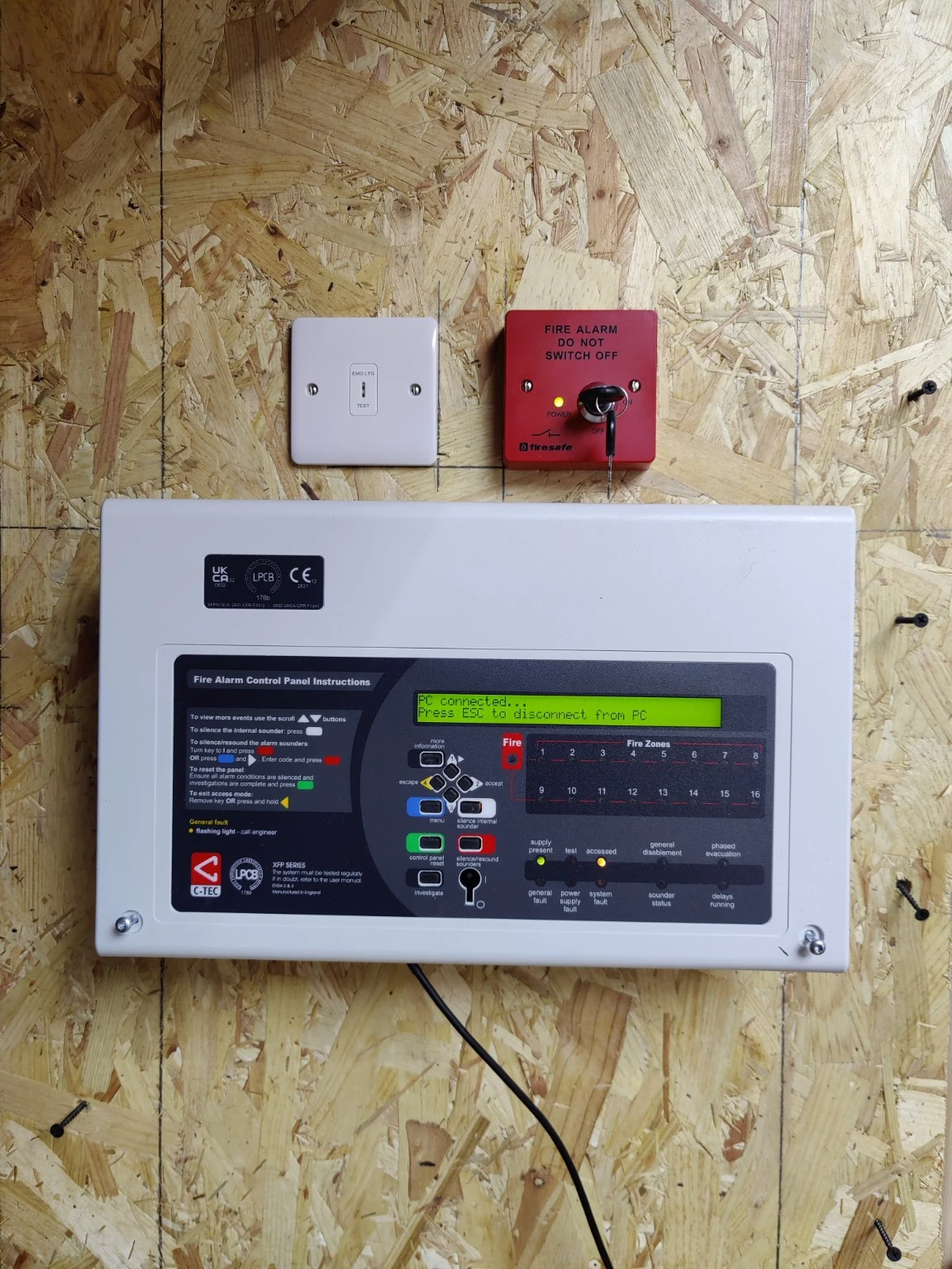 Fire alarm control panel