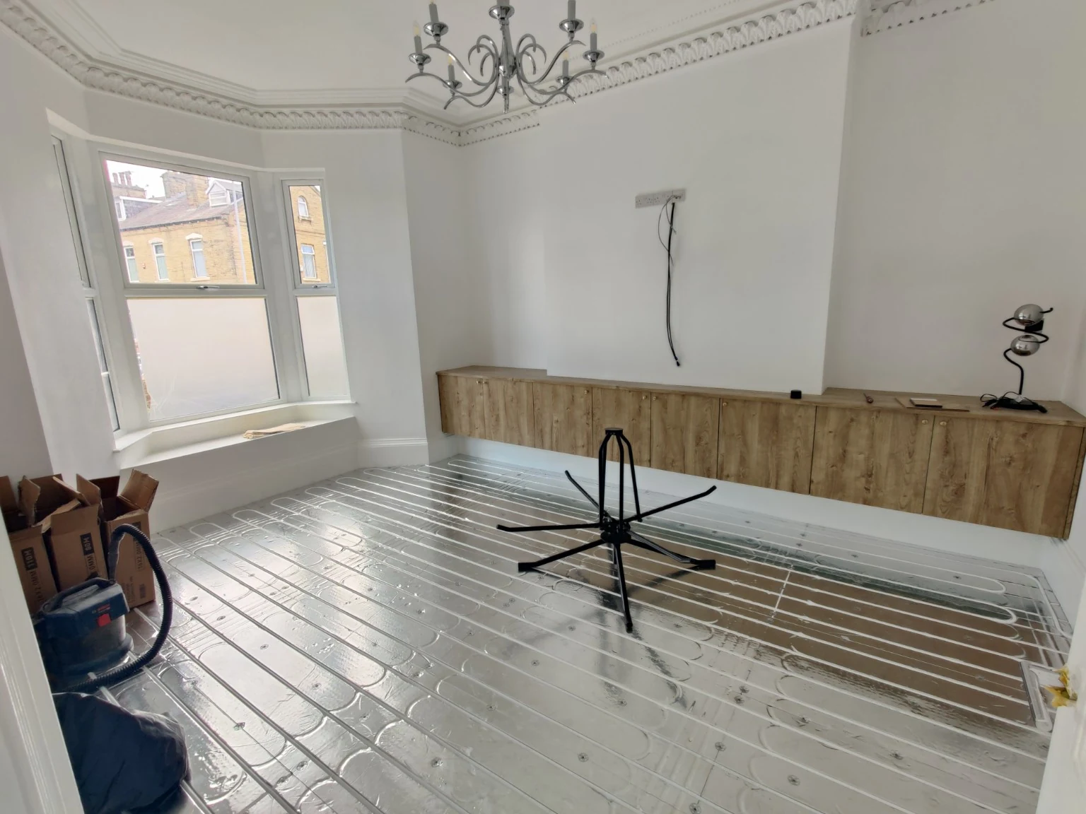 Underfloor heating installation